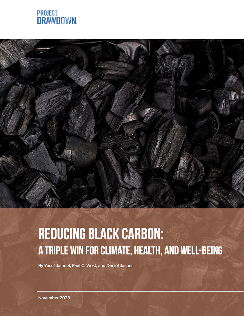 Cover for Project Drawdown report on reducing black carbon