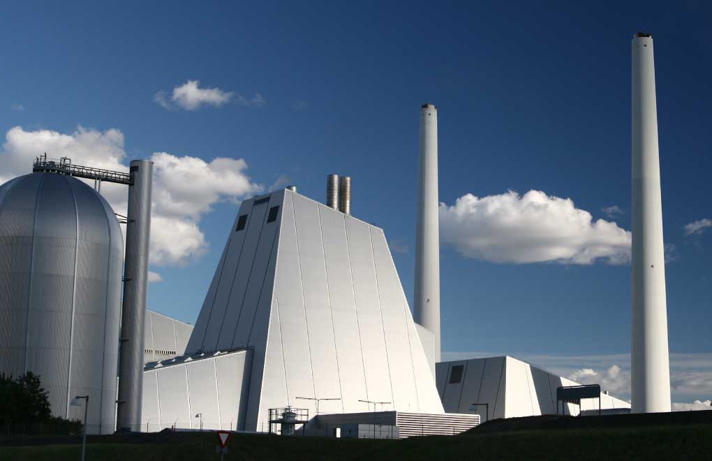 A modern power plant