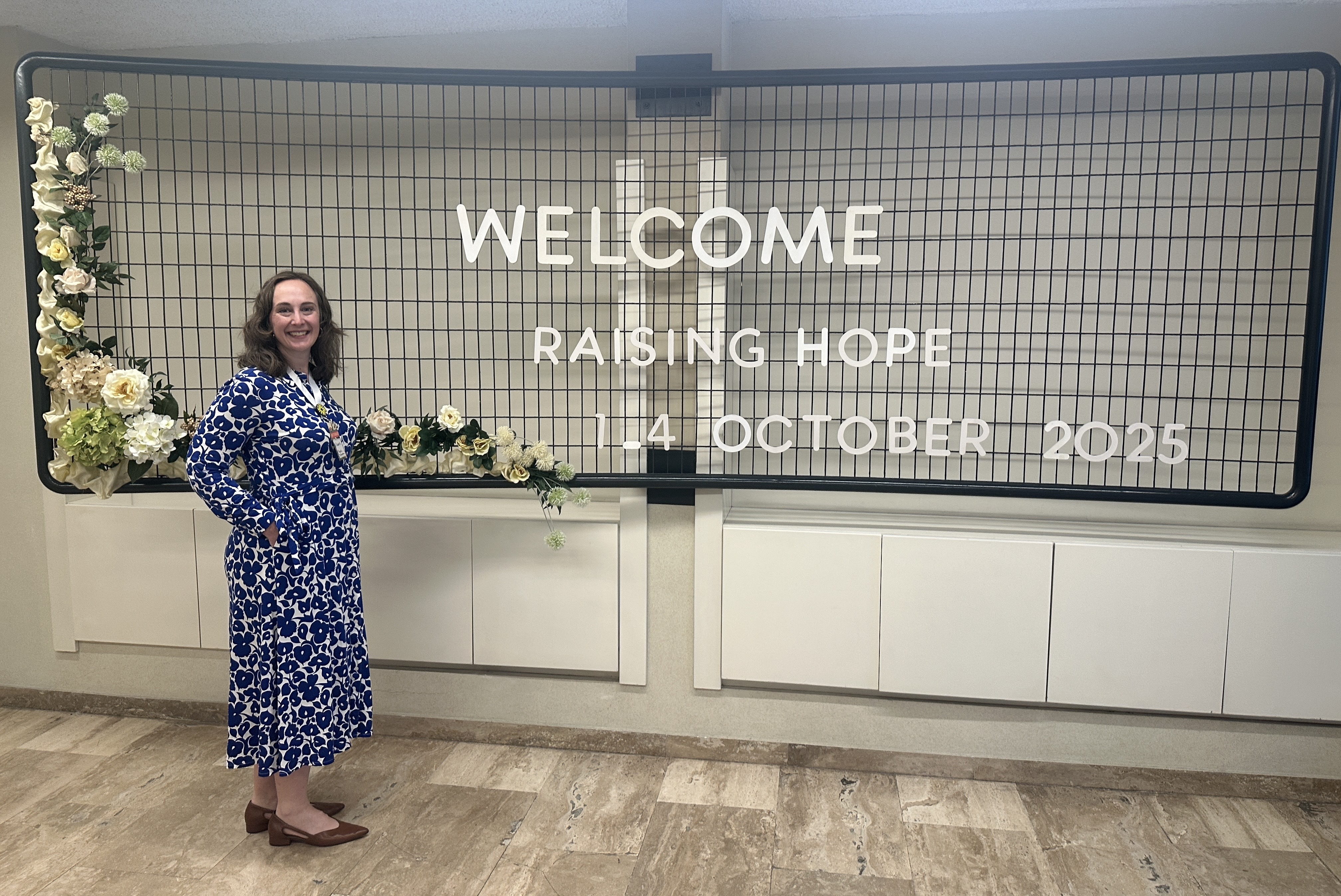 Elizabeth Bagley at Raising Hope conference in Italy in 2025