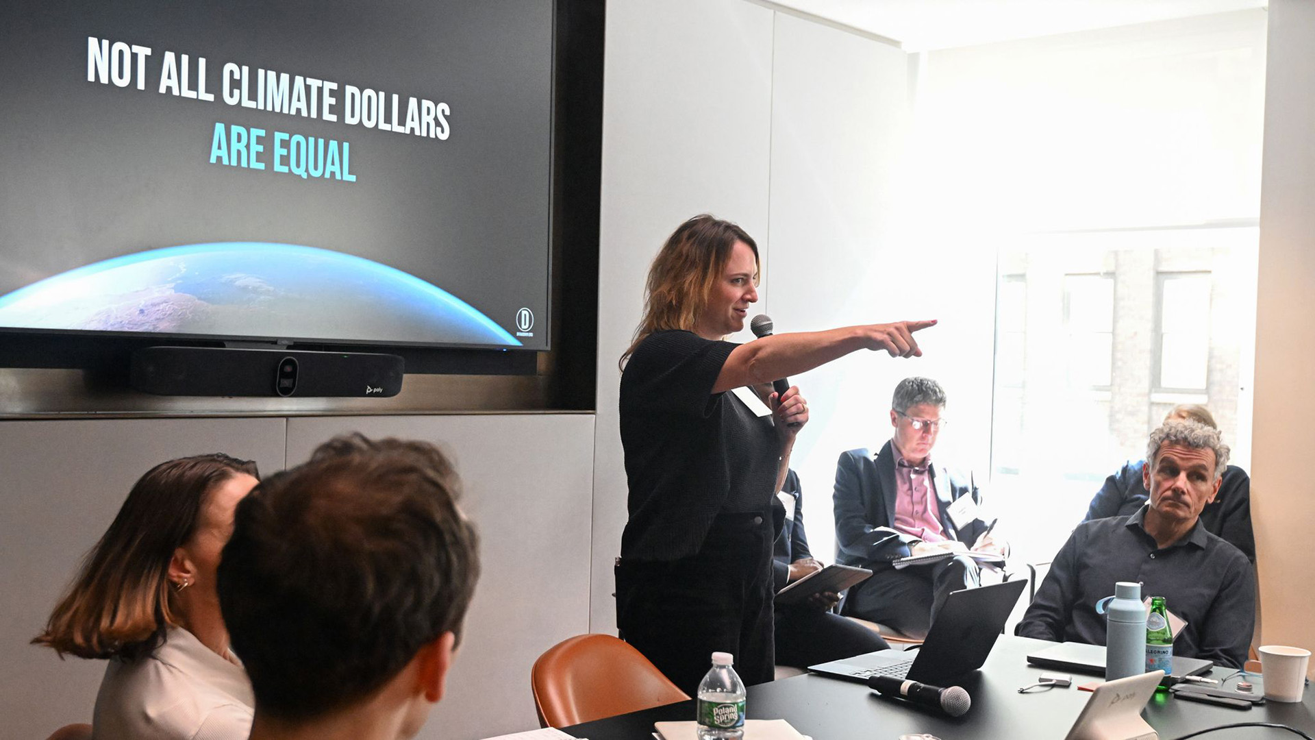 Project Drawdown Senior Advisor Lauren Gifford presents on the Drawdown Capital initiative at Climate Week NYC