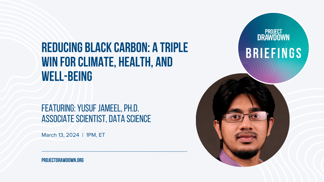 A graphic for Reducing Black Carbon briefing
