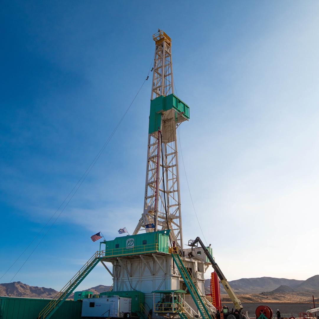 An image of an enhanced geothermal energy facility