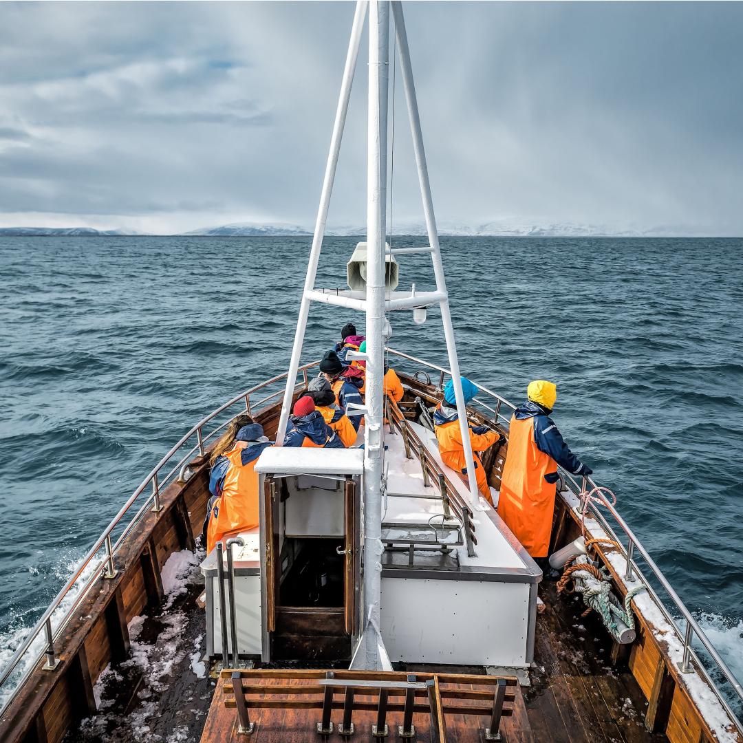 An image of the stern of a fishing boat