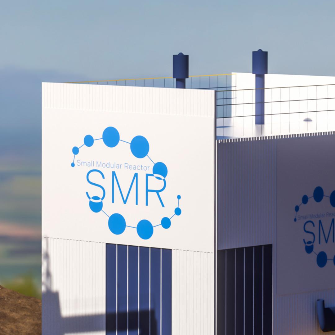 Exterior of a small modular nuclear facility