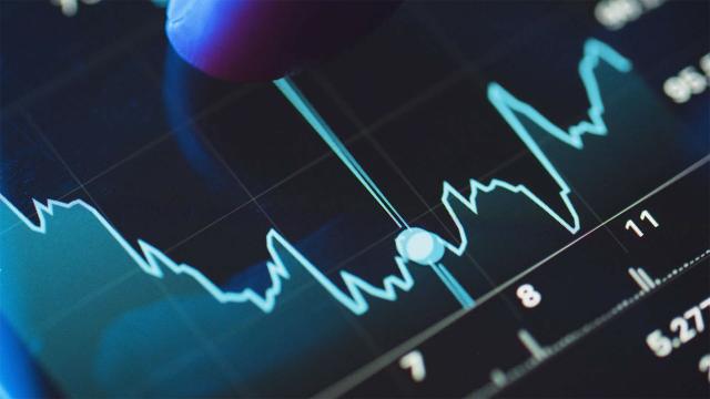 Person interacting with digital chart on touchscreen