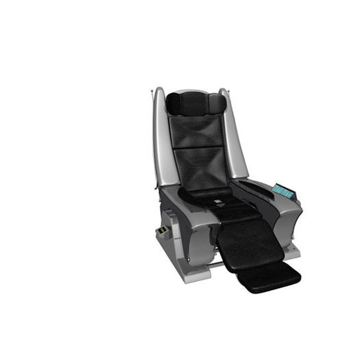 business class seat isolated on white background