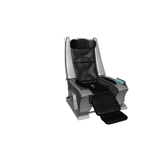 business class seat isolated on white background